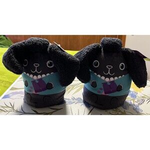 2 LINDA Dogs Vs. Squirls Jumbo 10 Inch Plush #010 Squirrels VHTF NEW